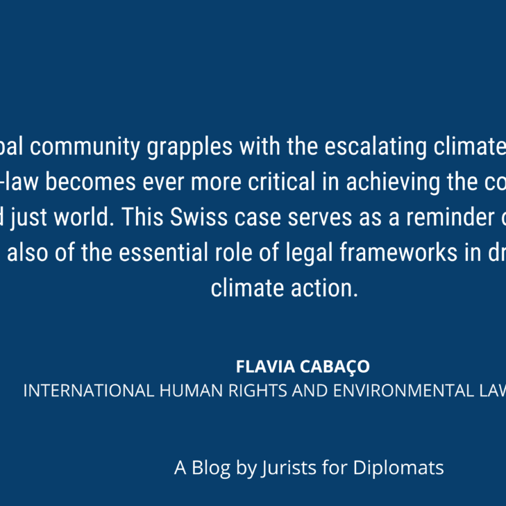 Granny Green vs. Swiss Scream: Upholding Climate Justice and the Rule-of-Law